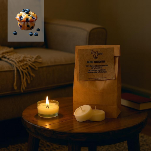 Blaubeere-Vanille-Muffin